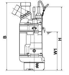 Tragbare Baupumpen: Tsurumi Pump KTZE-Linie KTZE21.5 Schmutzwasserpumpe  schwierige Anwendungen mit Elektrode 1,5 kW